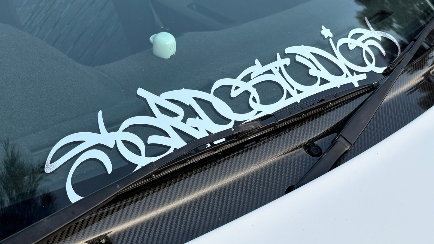 Graffiti Banner Decal.